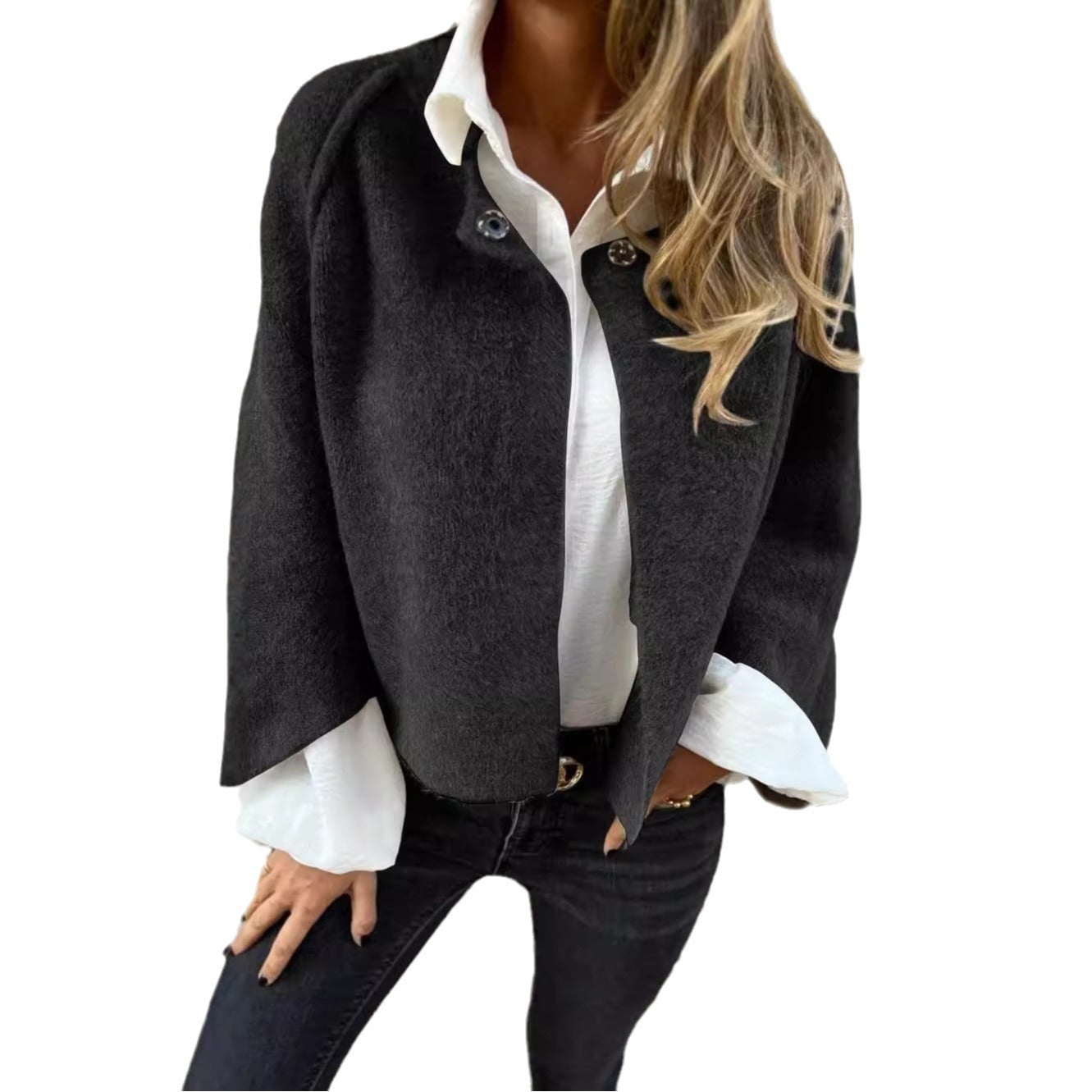 Attractive Durable Pretty Cashmere Long Sleeve Coats