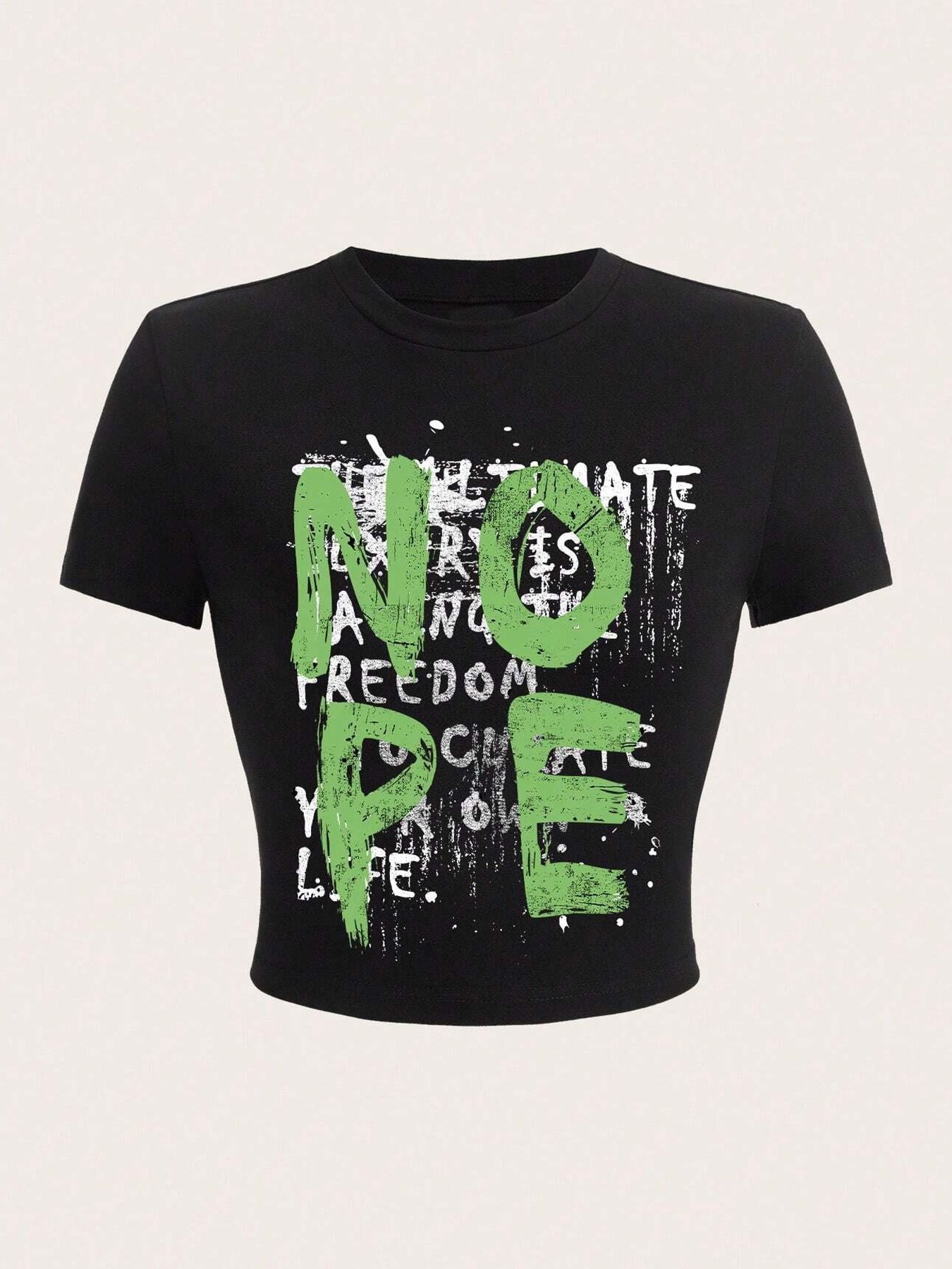 Women's Summer Street Slim Fit Fashion Shoulder T-shirt Sweet Blouses