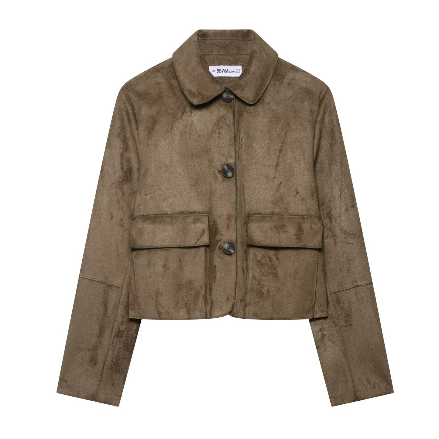 Women's Comfortable Street Casual Suede Effect Jackets
