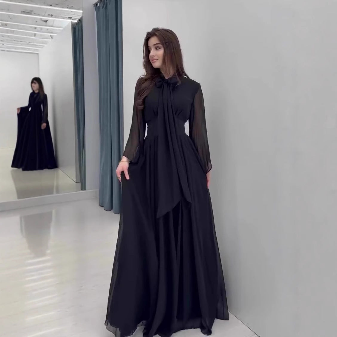 Autumn Sweet Elegant Graceful Long Sleeve Dresses