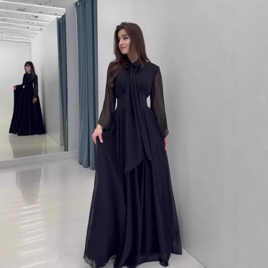 Autumn Sweet Elegant Graceful Long Sleeve Dresses