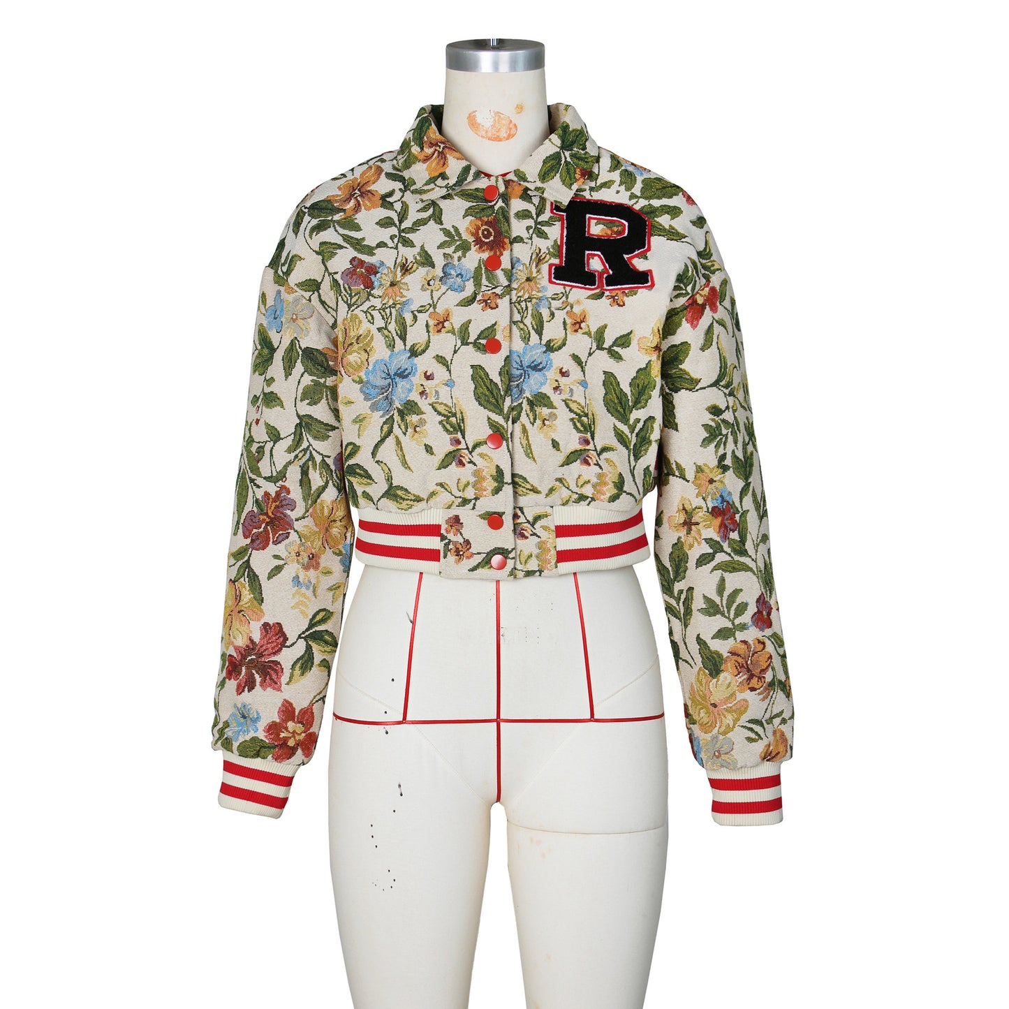 Women's Elegant Spring Jacquard Long Sleeve Jackets