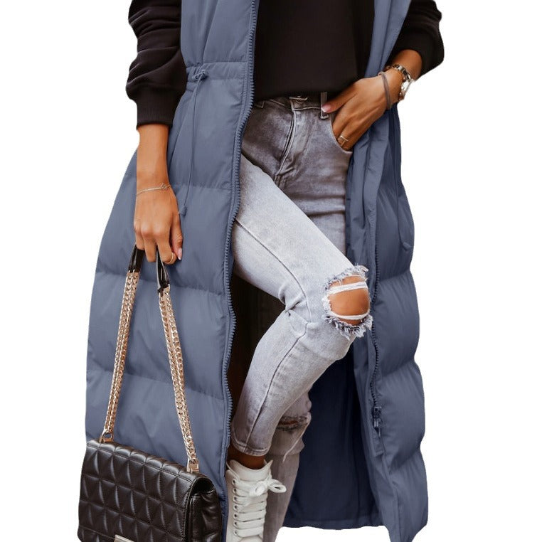 Hooded Long Slim Fit Fashionable Elegant Vests