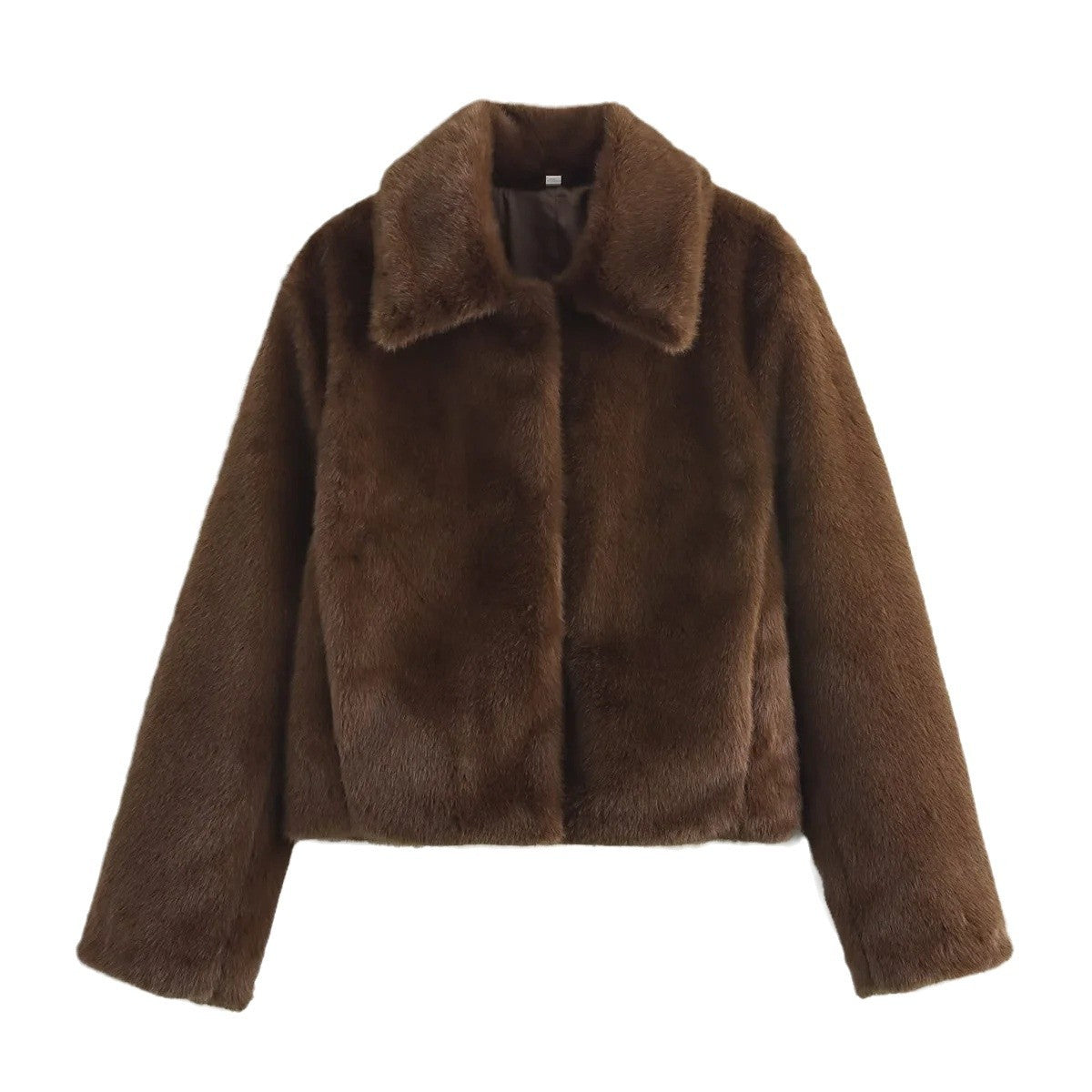 Women's High Street Fashion Faux Fur Effect Coats