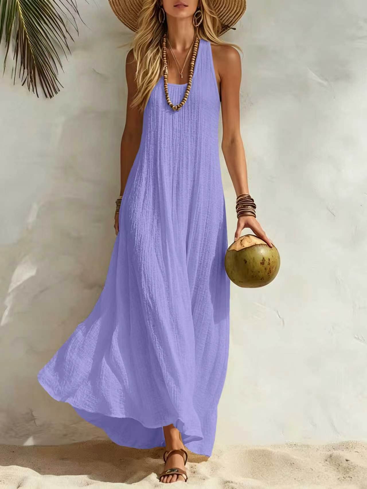 Women's Summer Seaside Vacation Style Loose Vests