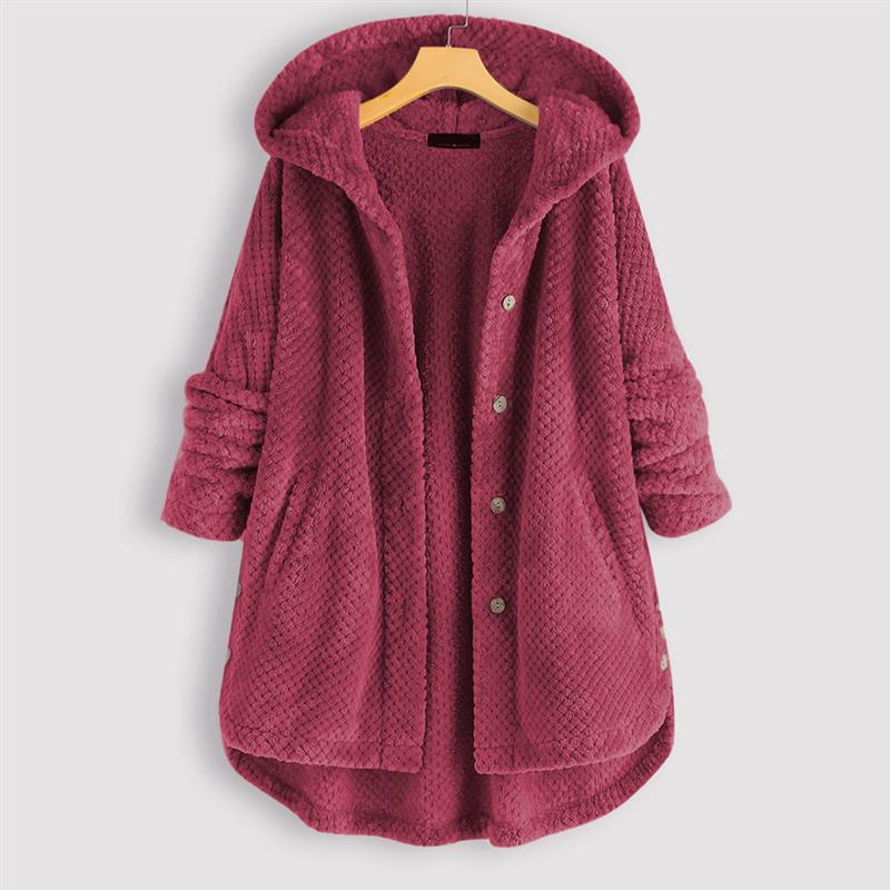 Women's Winter Hooded Double-sided Veet Sweatshirt Fashion Coats