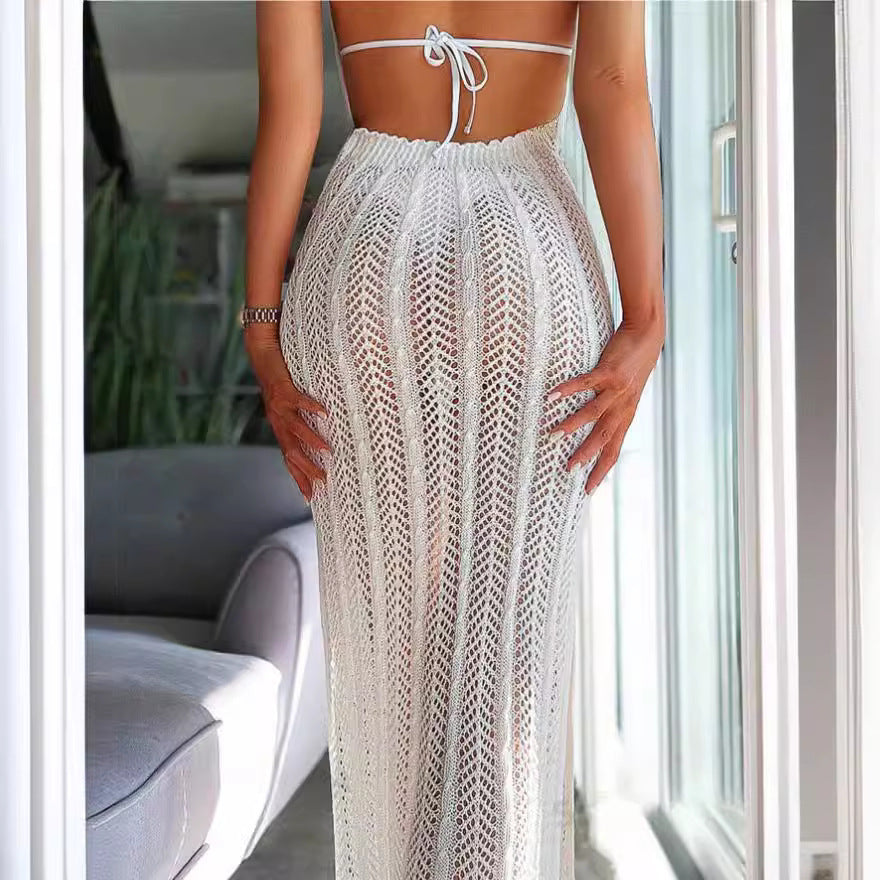 Women's Sexy Cutout Beach Sleeveless Halter Dress Dresses