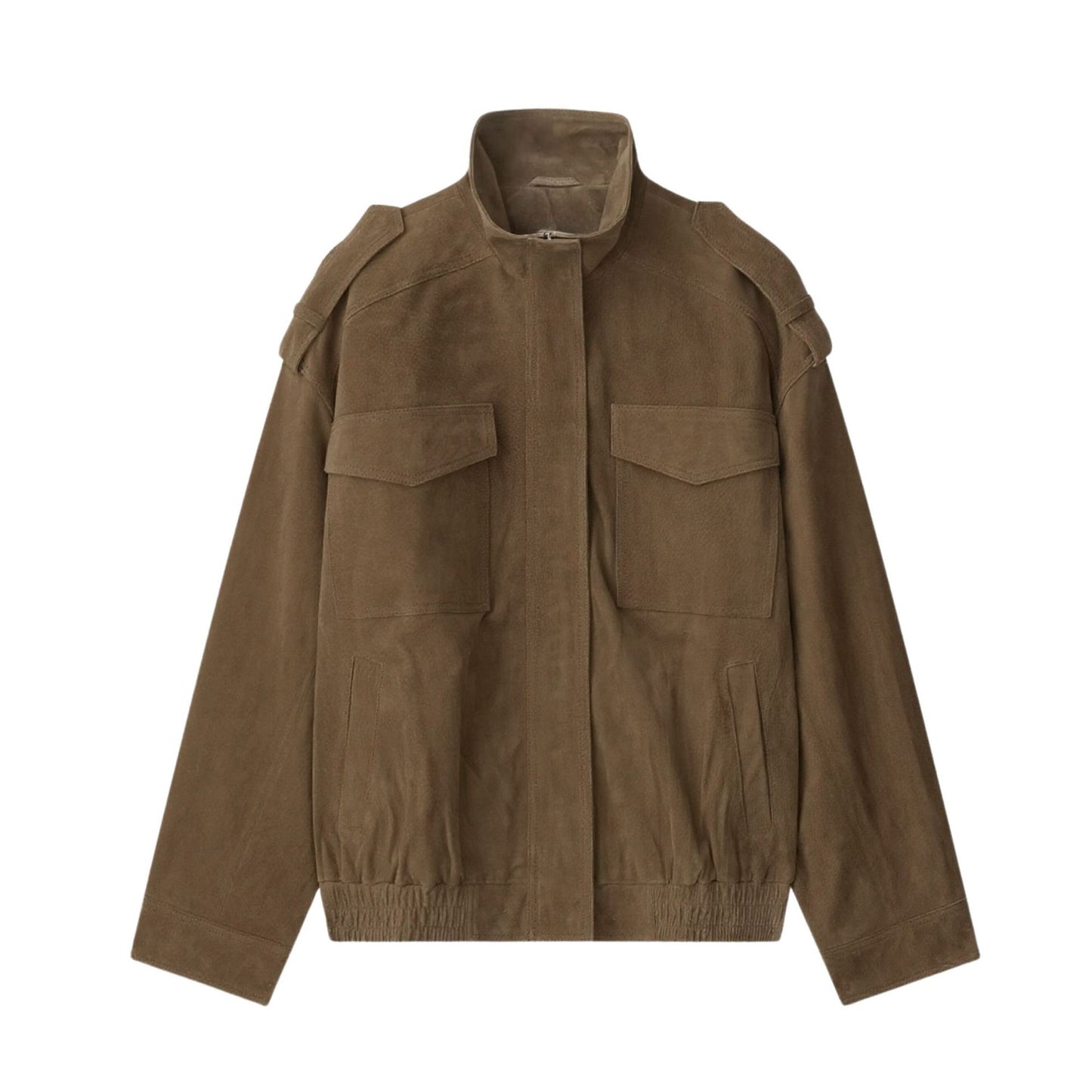 Women's Street Fashion Suede Texture Imitation Leather Jackets