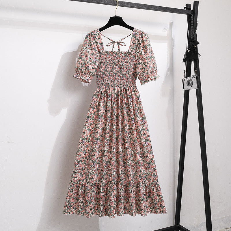 Women's Style Design Niche High-grade Floral Sleeve Dresses