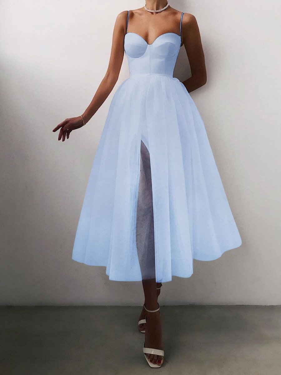 Women's Pretty Beautiful Straps Tulle Dress Wedding Dresses