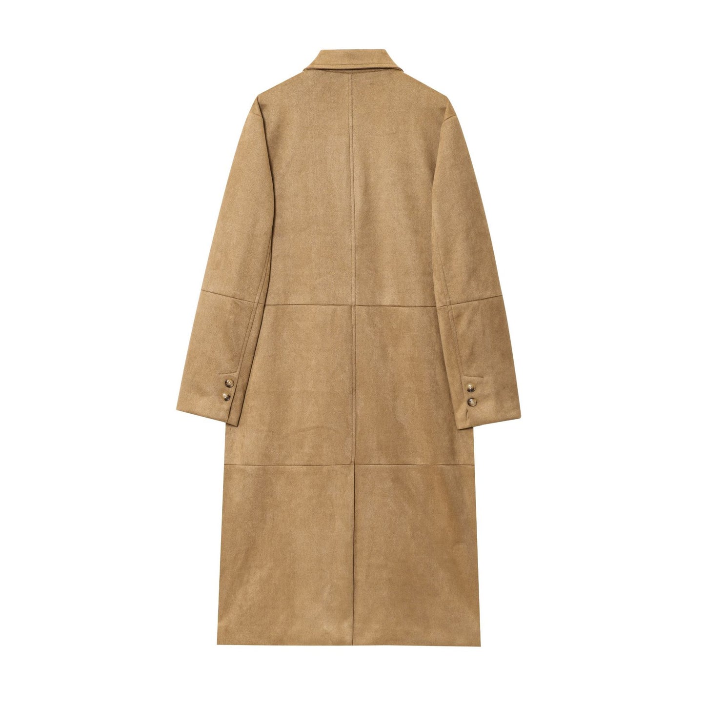 Autumn Suede Leather Loose Design Overcoat Coats