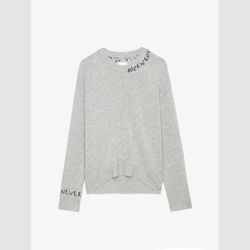 Women's French Niche Classic Cashmere Handmade Wool Sweaters