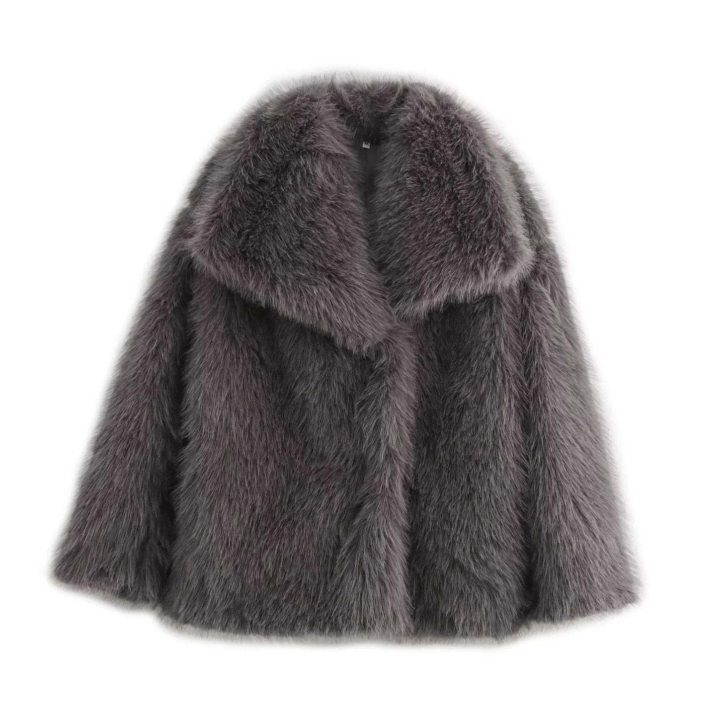 Women's Fashionable Street Faux Fur Warm Coats
