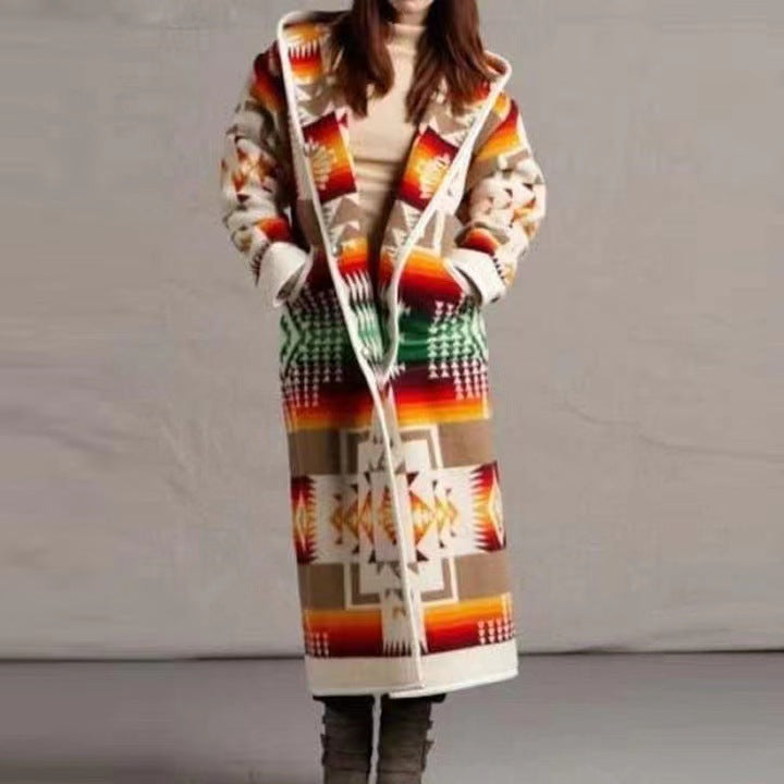 Women's Graceful Fashion Long Trench Design Coats