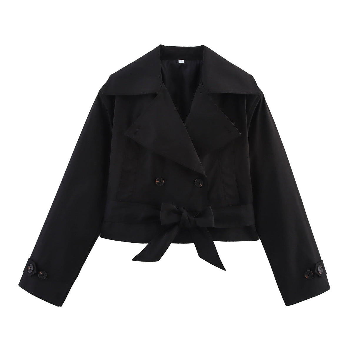 Women's Fashion Casual Polo Collar Series Belt Coats
