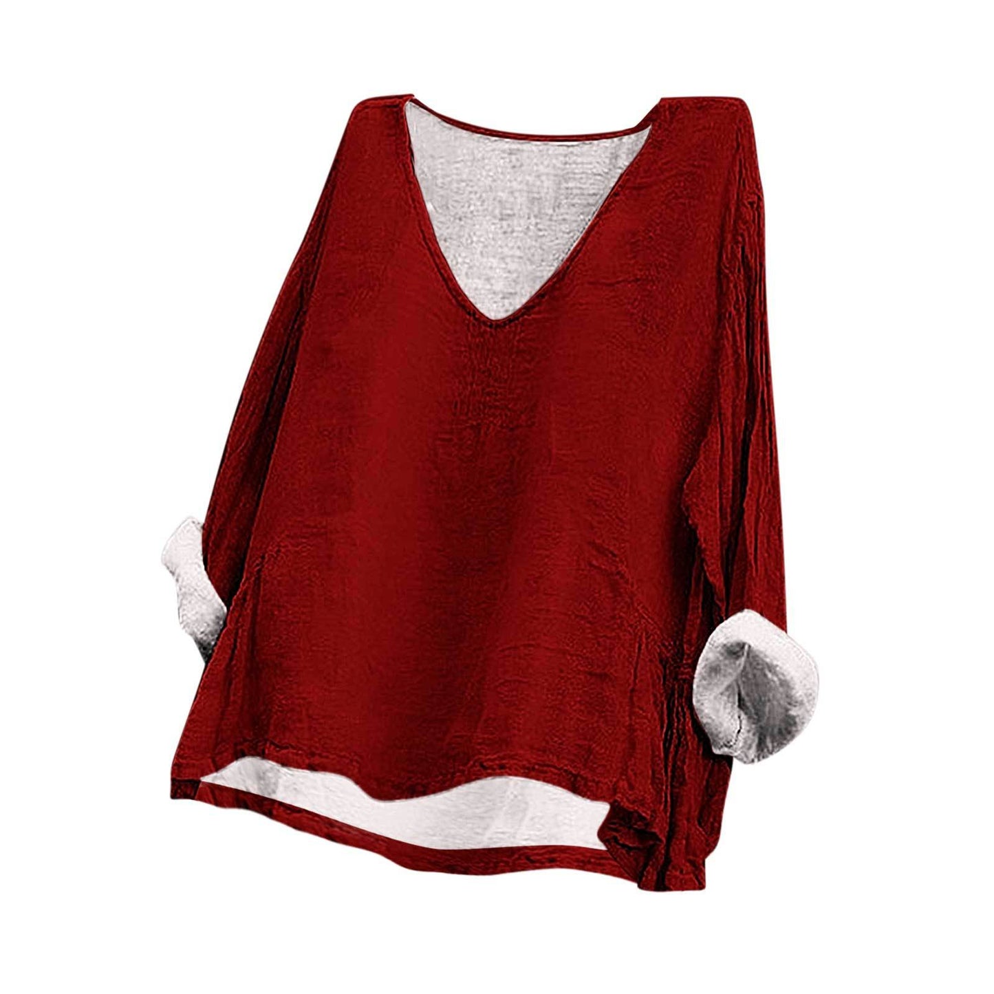 Fashion Loose Digital Printing Long Sleeve Blouses