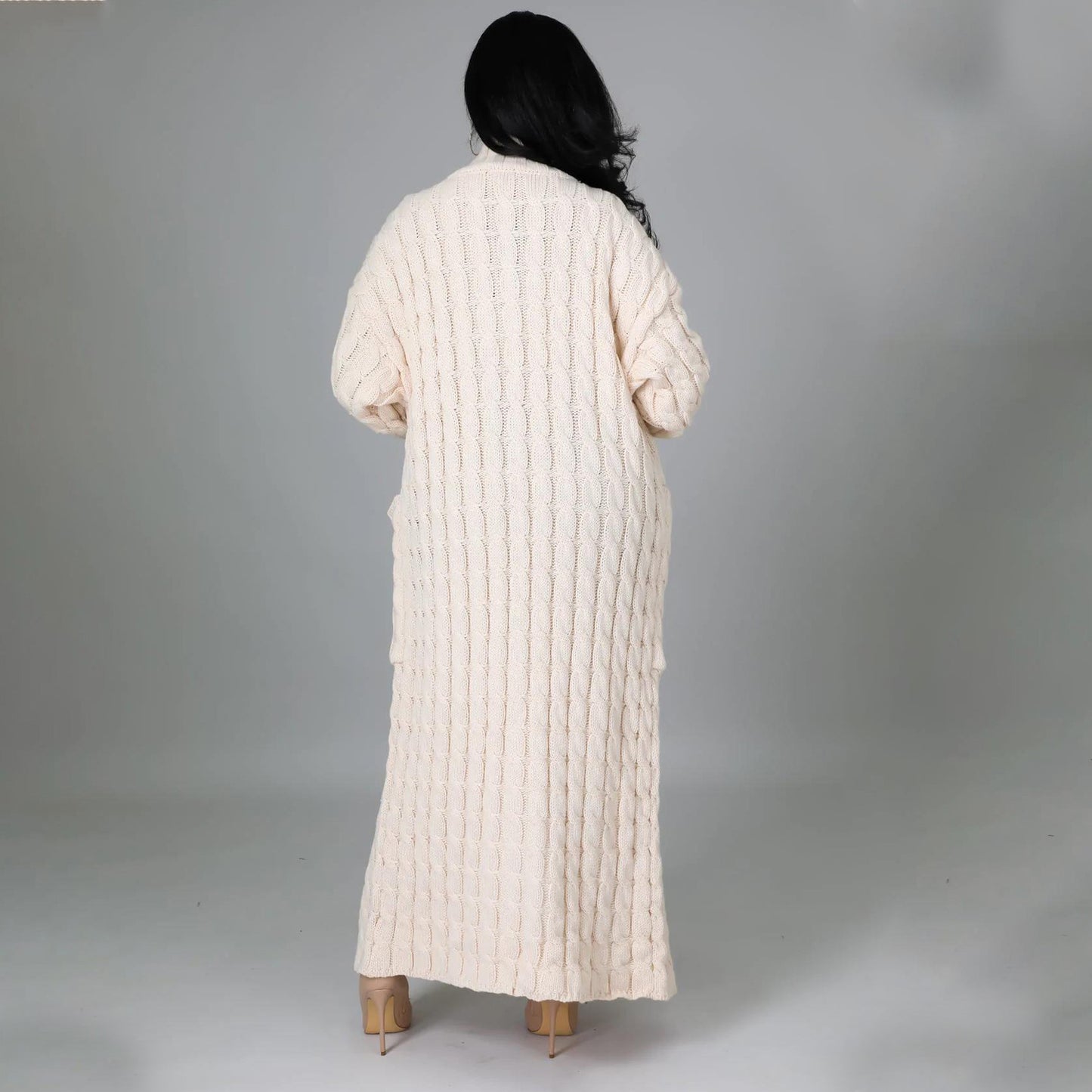 Women's Fashion Casual Long-sleeved Long Solid Color Sweaters