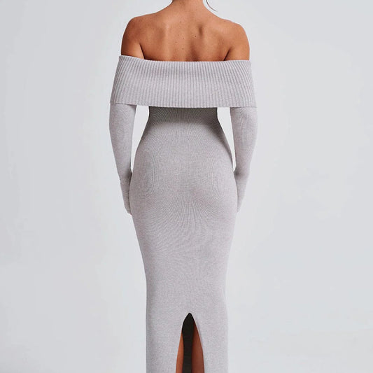 Women's Hot Style Long Sleeve Knitted Dress Dresses