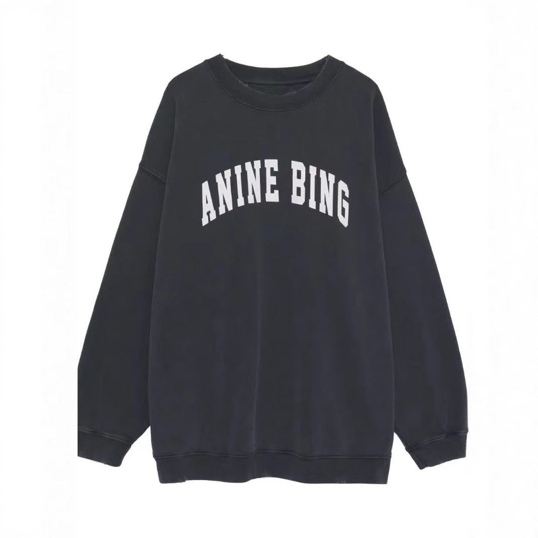 Women's American Niche Classic Letter Printing Fried Sweaters