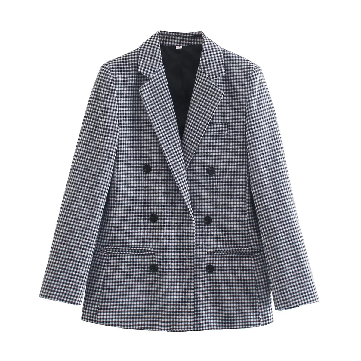 Women's Trendy Beautiful Plaid Double-breasted Autumn Blazers