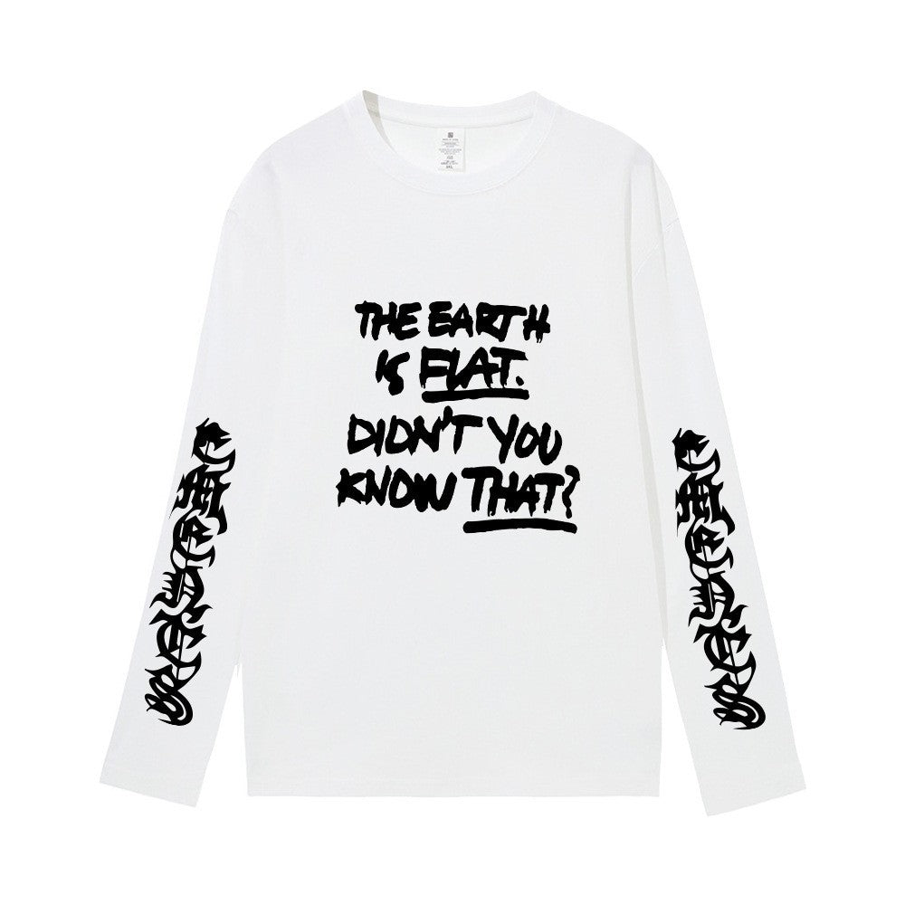 Women's & Men's & Cotton Long-sleeved T-shirt Tour Loose Blouses