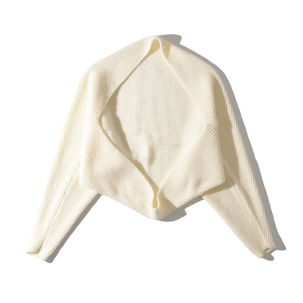 Women's Autumn Hot One-piece Profile Knitted Shawl Knitwear