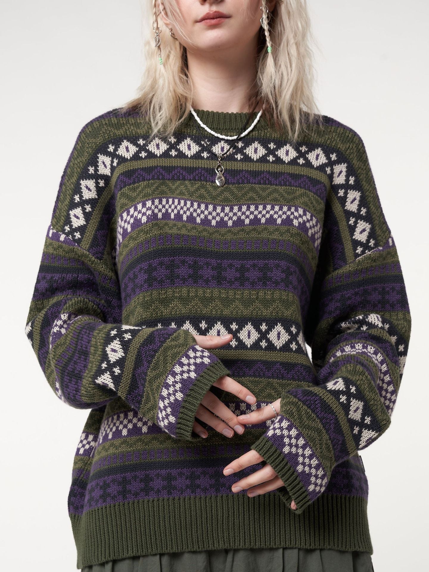 Women's Autumn Loose Slimming Casual Fashion Color Knitwear