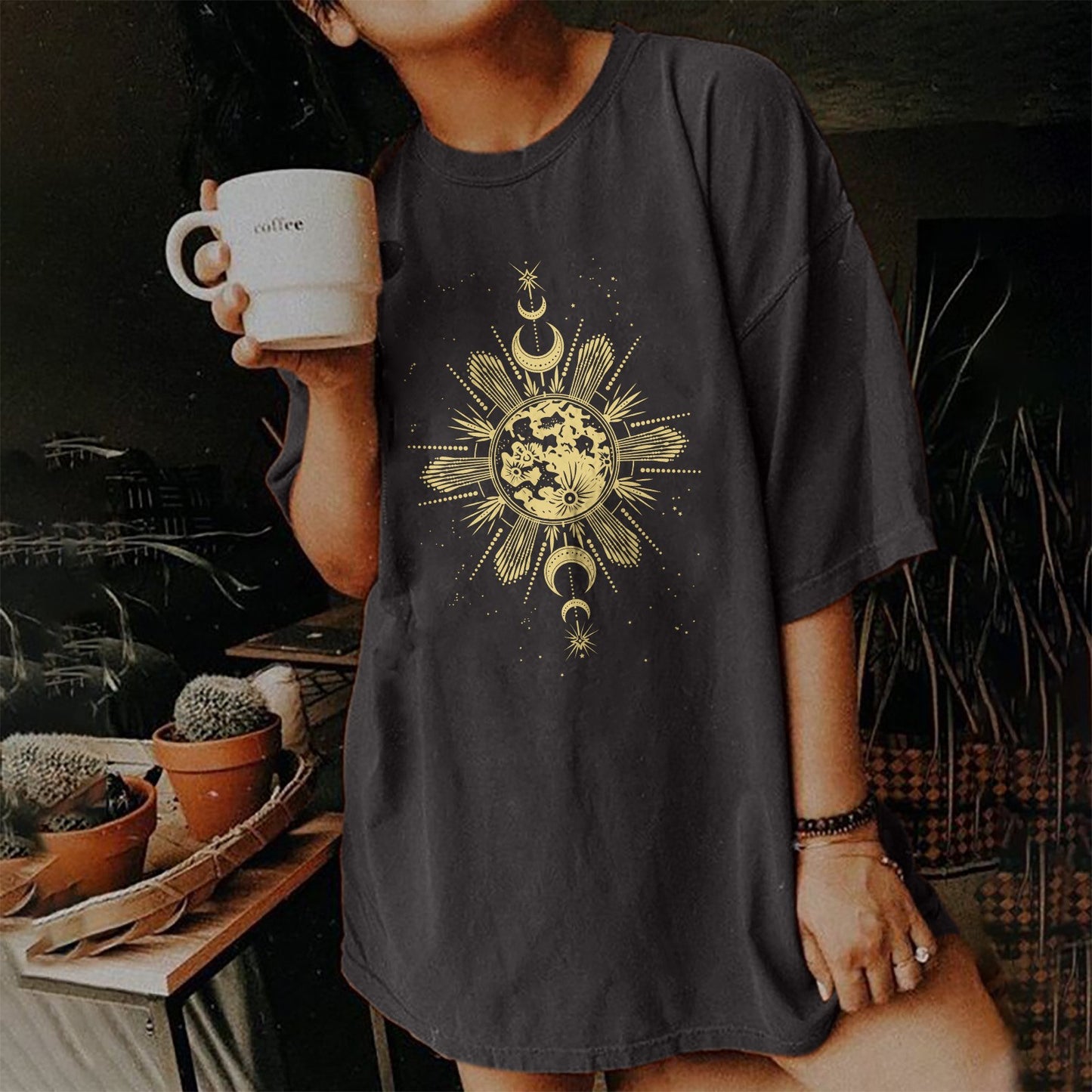 Women's T-shirt Summer European Vintage Printed Skull Blouses
