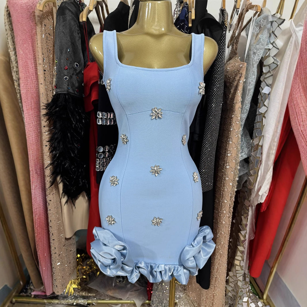 Women's Fit Backless Elegant Hot Dress Sweet Dresses