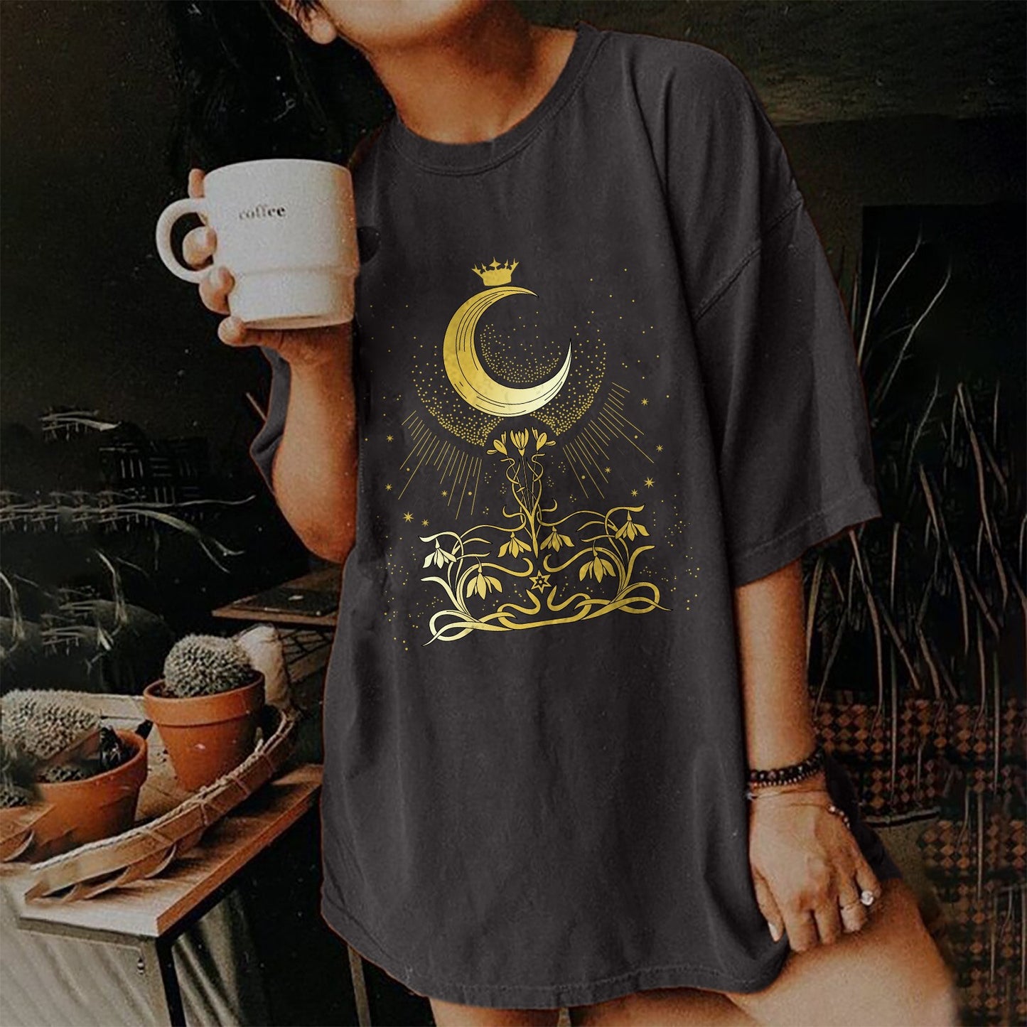 Women's T-shirt Summer European Vintage Printed Skull Blouses