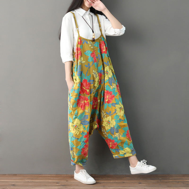 Adjustable Suspenders Ethnic Style Thin Cropped Big Crotch Suspender Jeans