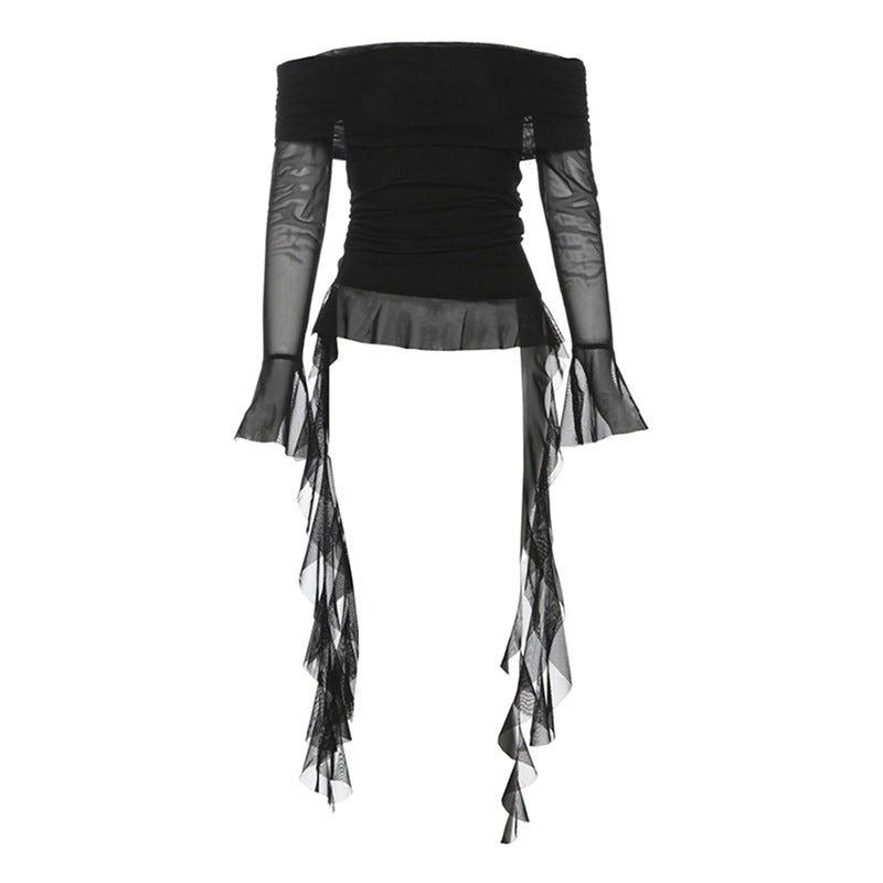 Women's Autumn Solid Color Street Fashion Long Blouses