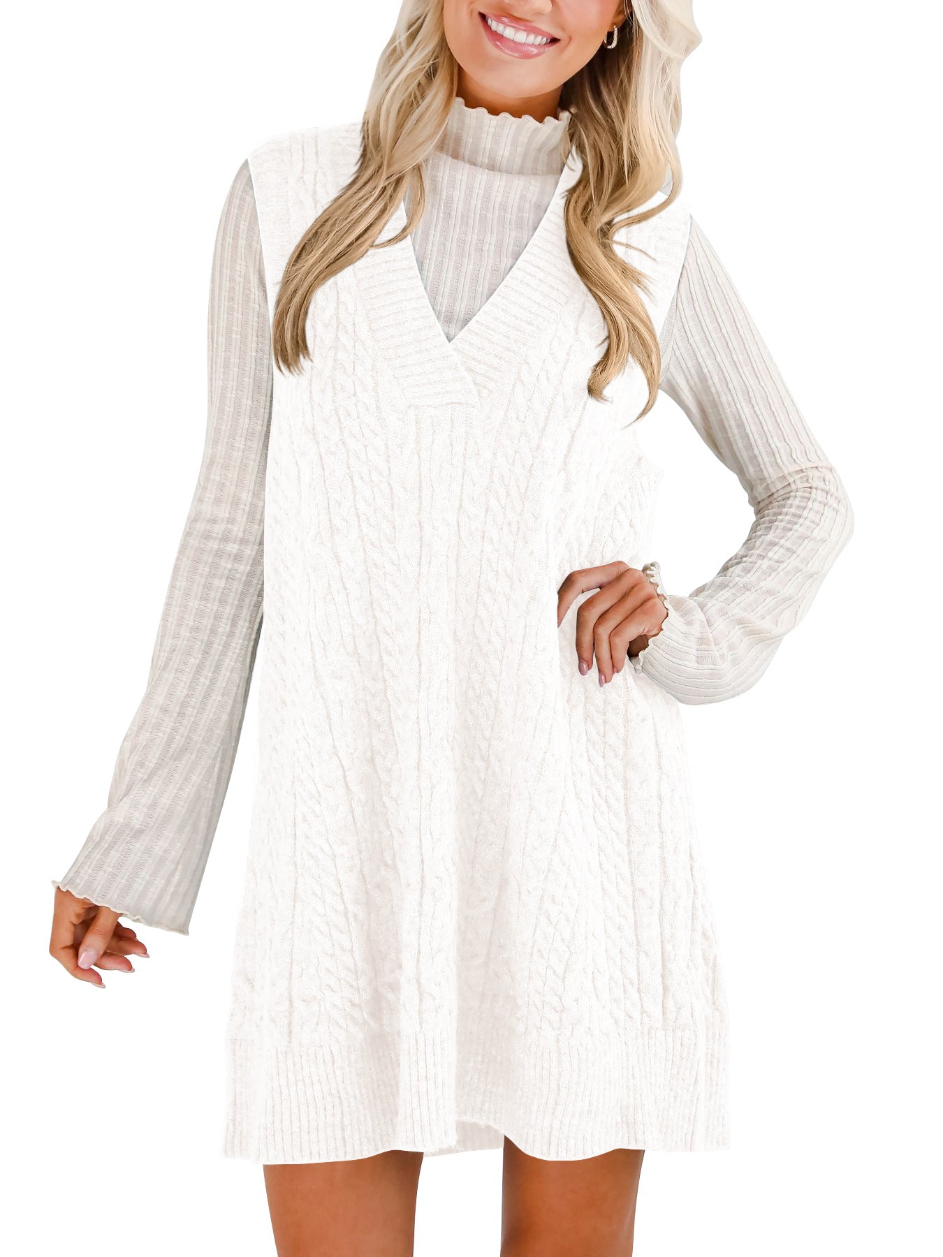 Women's Stylish Trendy Woolen Casual Suspender Sweaters