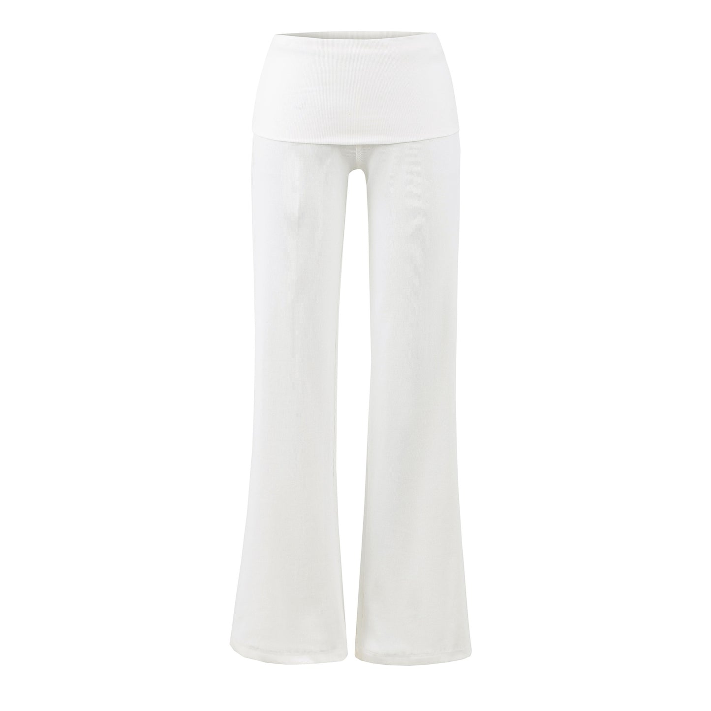 Women's Foldable Waist Of Trousers Knitted Culottes Pants