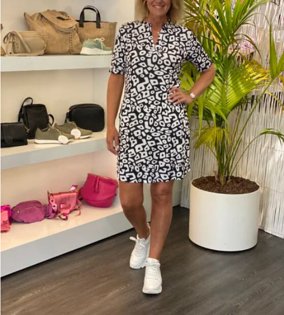 Women's Floral Dress Seaside Holiday Beach Digital Dresses
