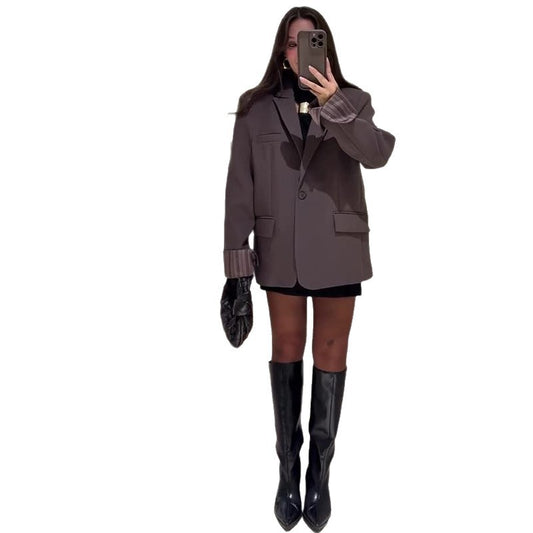 Women's Autumn Fashion Commuter Loose Long Sleeve Blazers