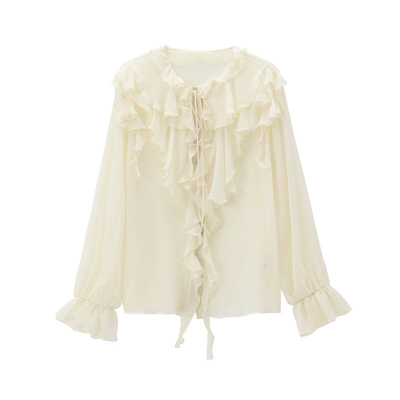 Women's Spring Shirt Long Fashion Loose Casual Blouses