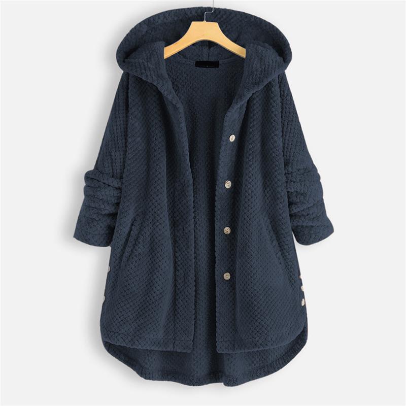 Women's Winter Hooded Double-sided Veet Sweatshirt Fashion Coats