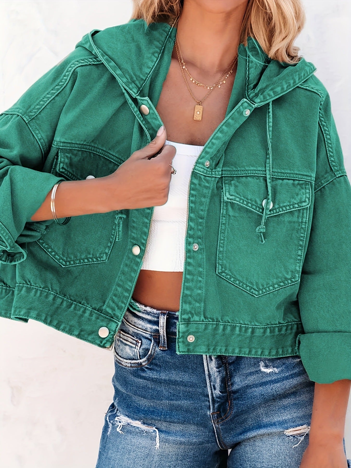 Women's Graceful Denim Button For Trendy Shorts