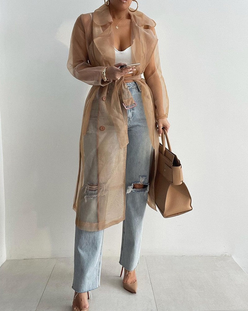 Women's Autumn Solid Color Lantern Sleeve Casual Blouses