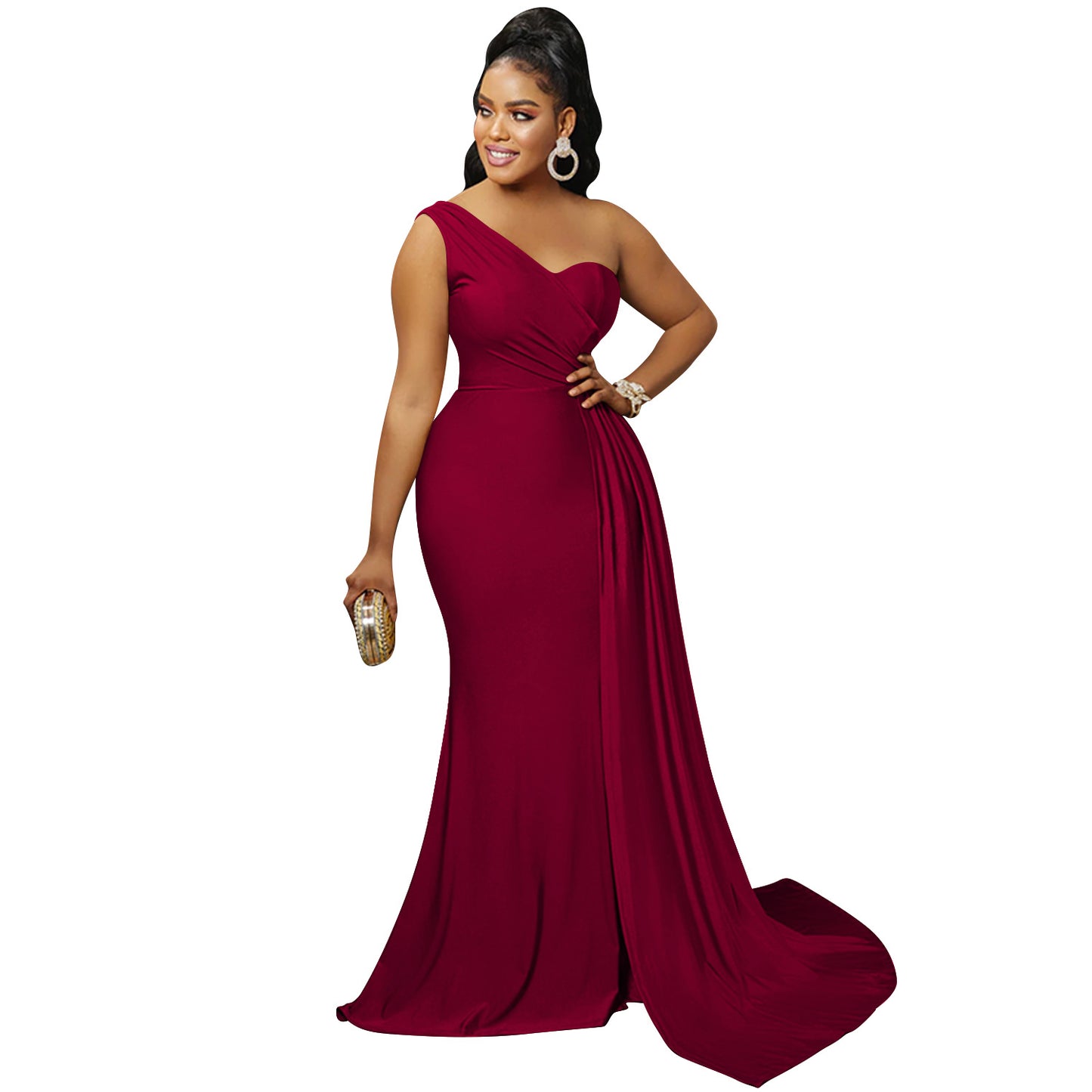 Women's Fashion Solid Color Party Tight Sleeve Dress Dresses