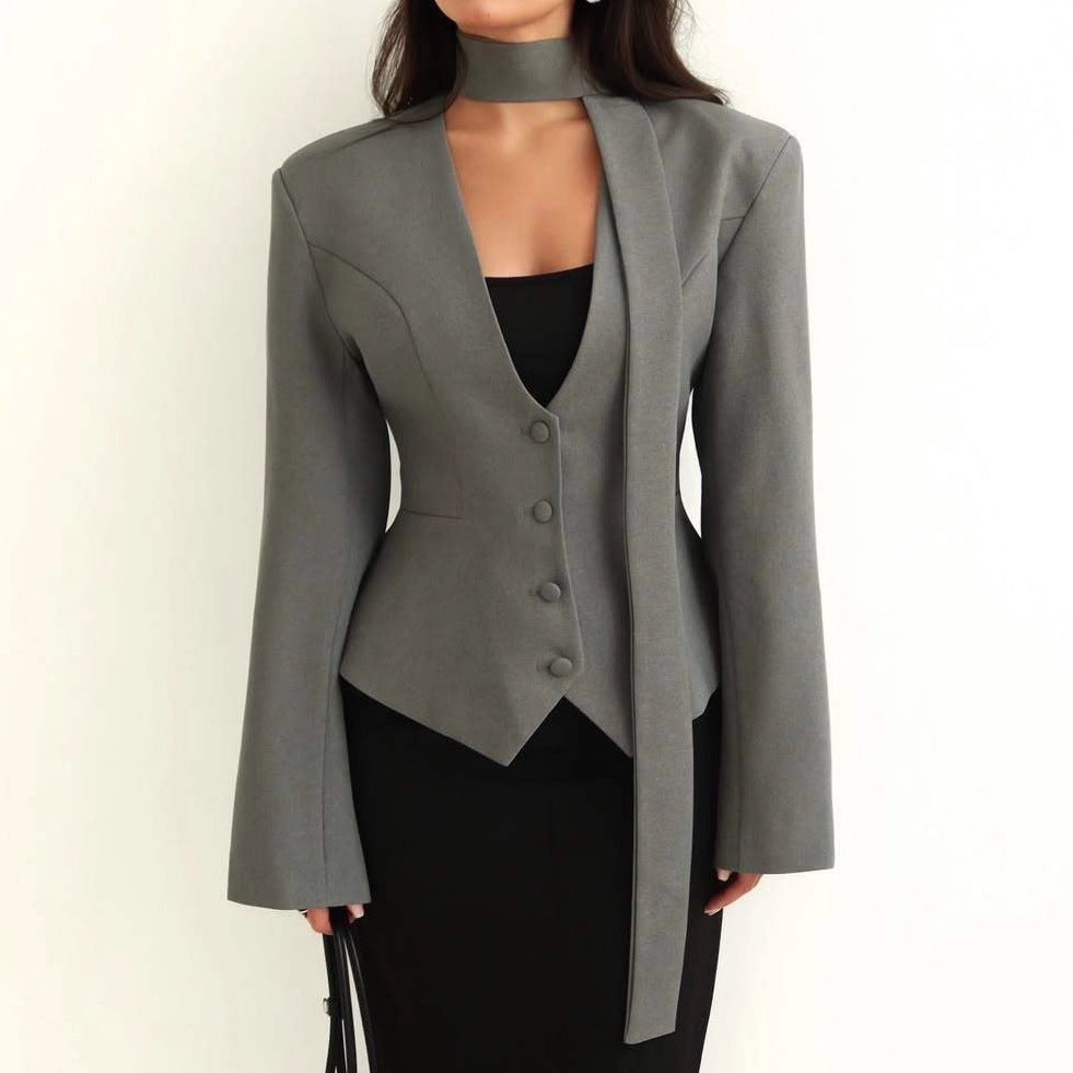 Women's Spring High-grade Versatile Long Sleeve Blazers