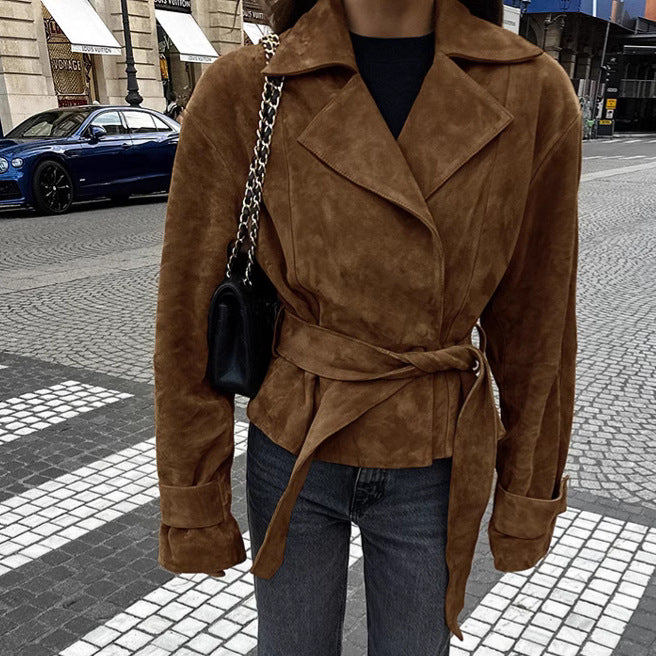 Collar Casual Double Breasted Fashion Brushed Blazers