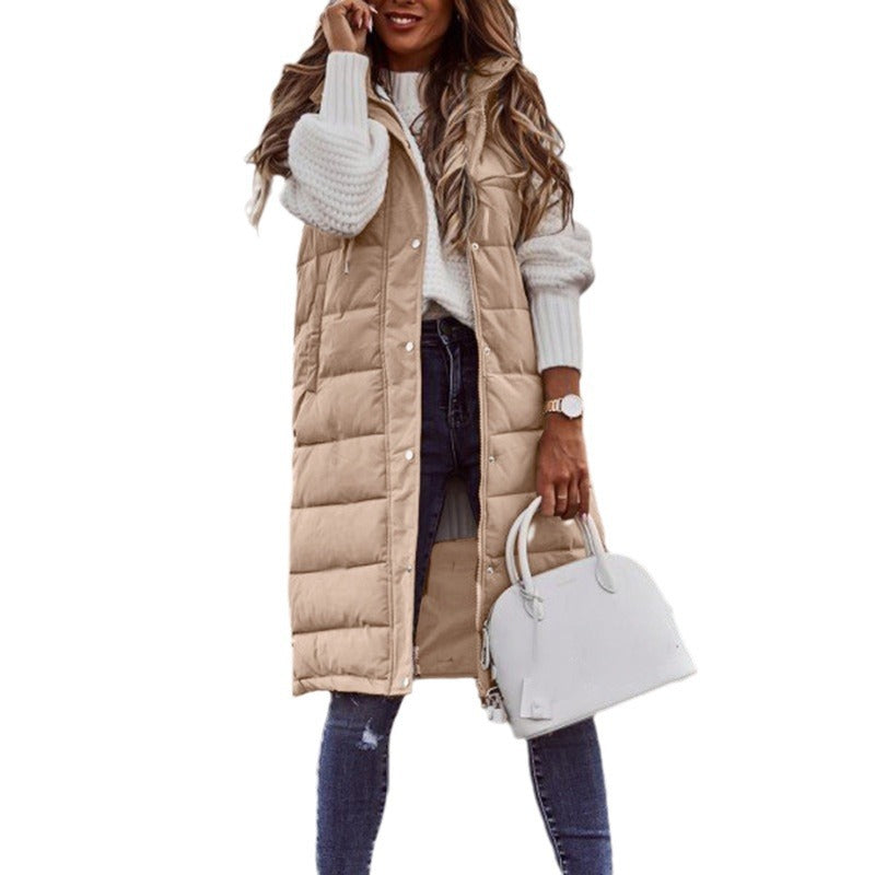 Women's Casual Elegant Light Quilted Cotton Mid-length Coats