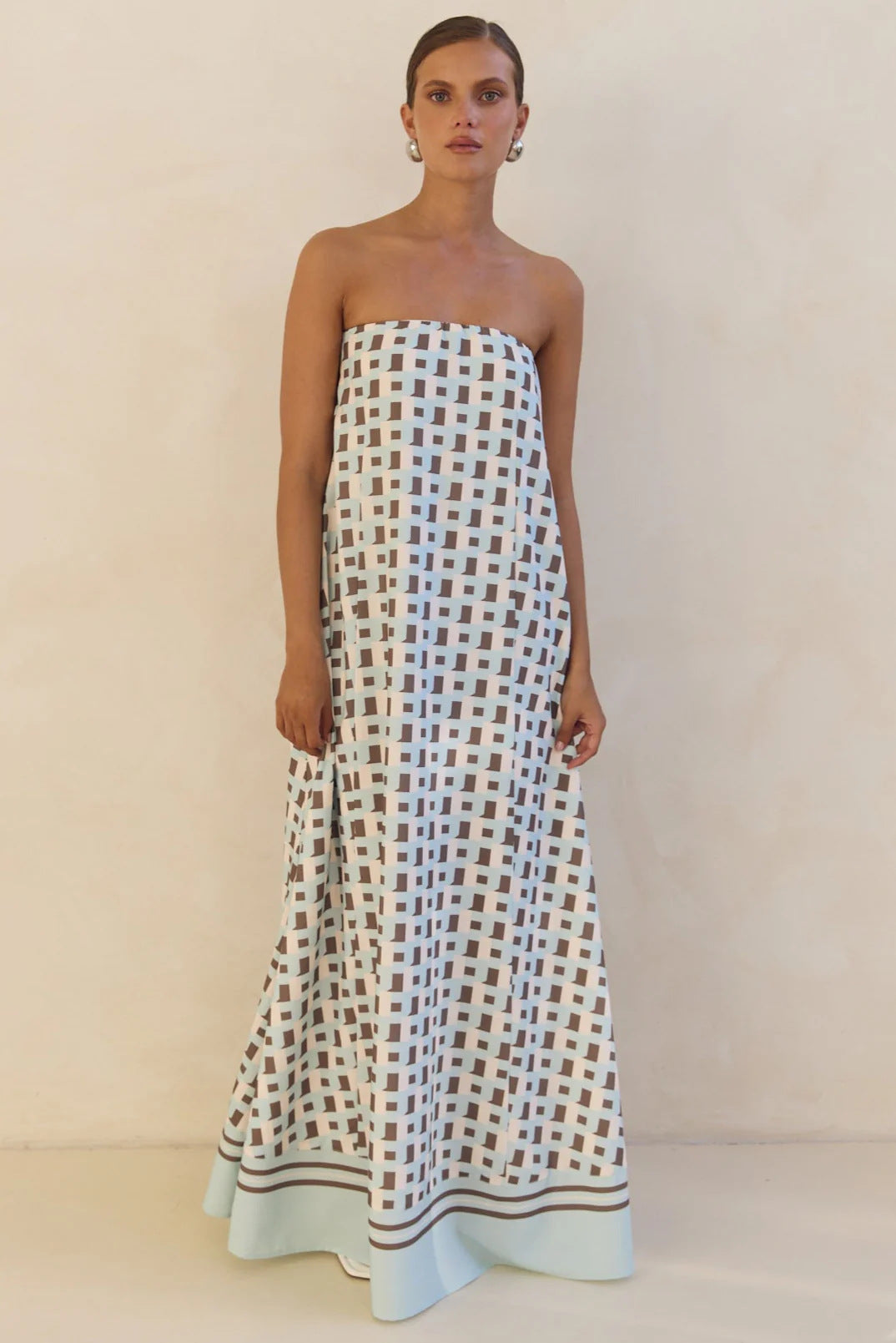 Women's Summer Dress Sexy Bandeau Printed Dresses