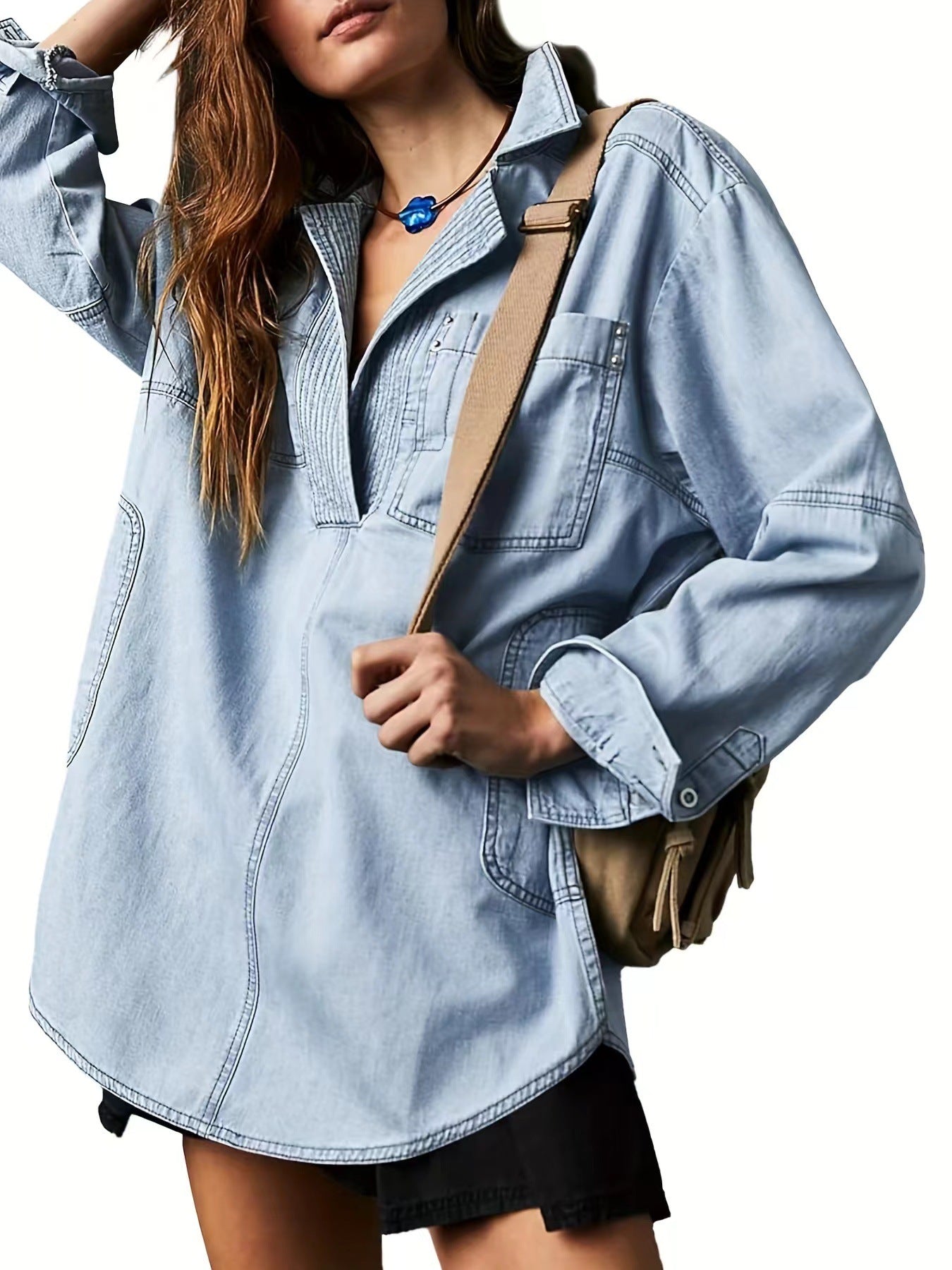 Glamorous Denim Long-sleeved Fashion Design Casual Jackets