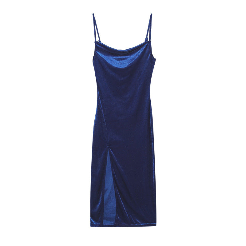 Women's Fashion Sexy Slim Fit Slit Sling Dresses
