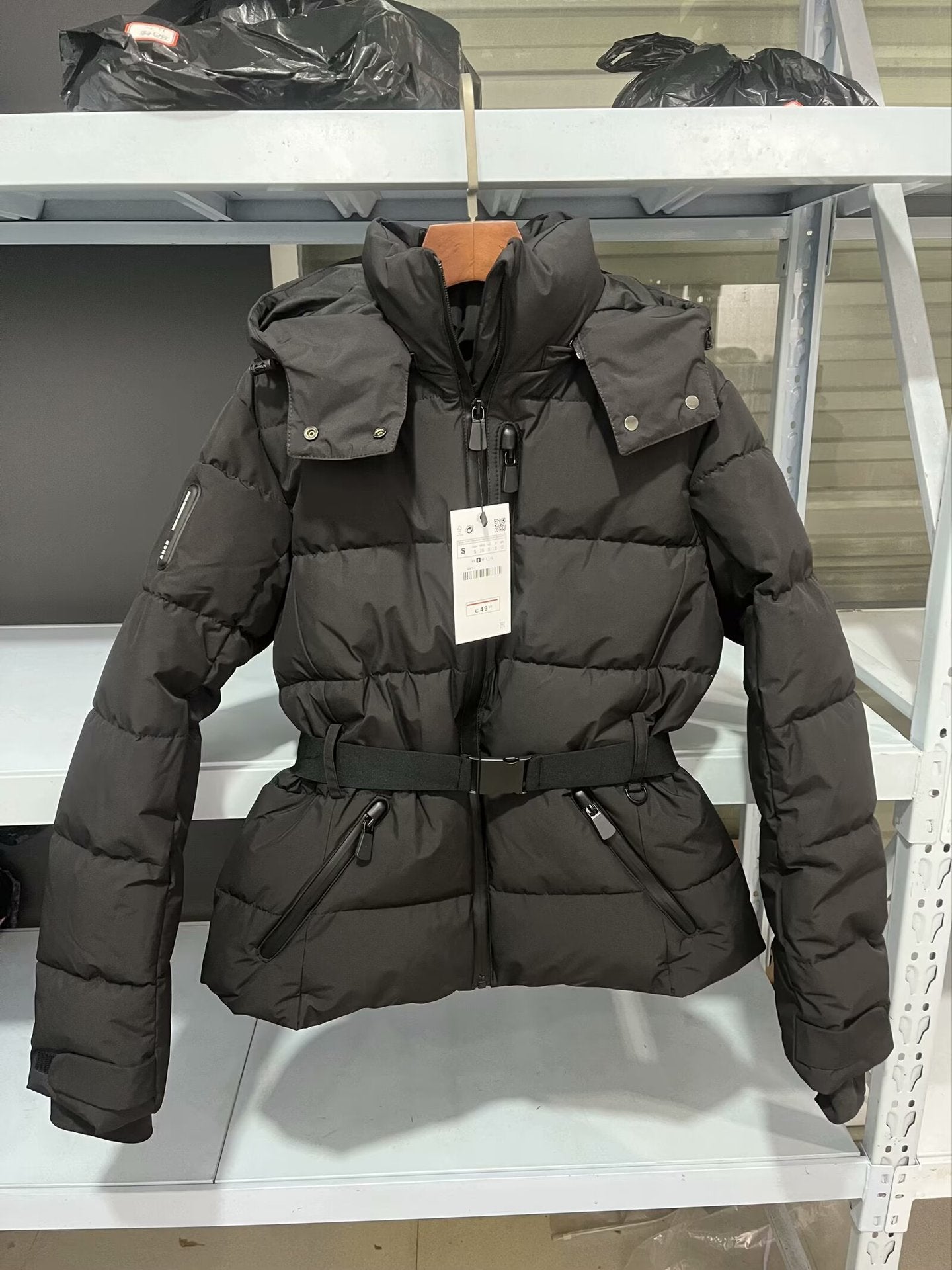 Skiing Series With Belt Down Cotton Coats