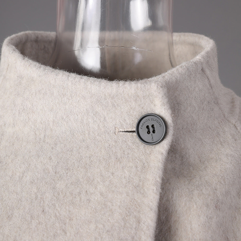 Women's Collar Design Sense Idle Double-sided Woolen Temperament Coats