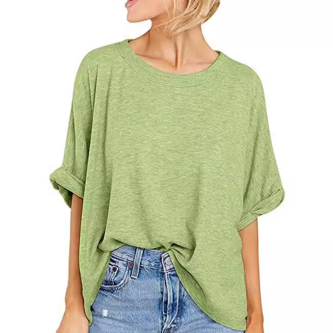 Women's Summer Casual Sleeve Loose T-shirt Blouses